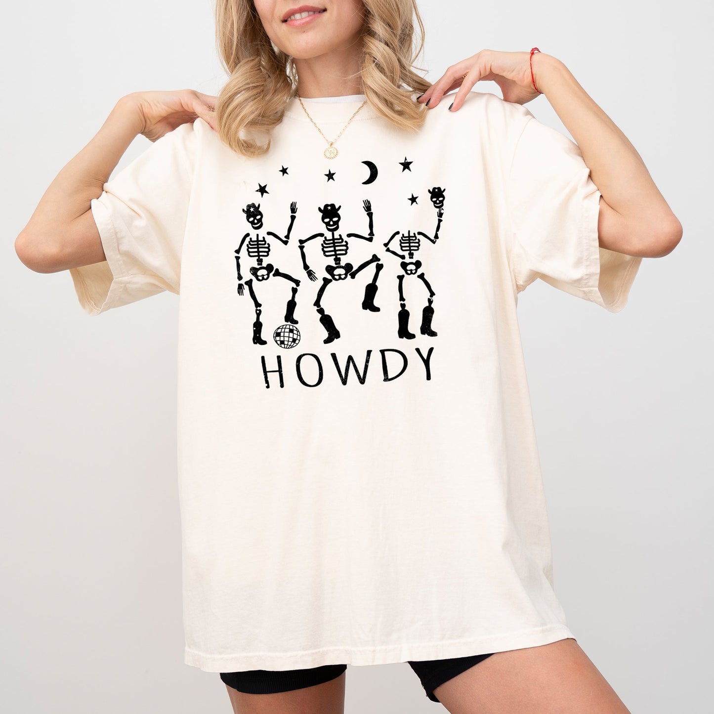 Dancing Skeletons Spooky Halloween Costume Tshirt Comfort Colors T-Shirt