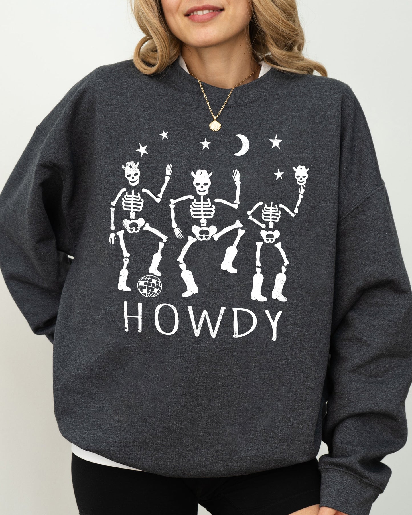 Dancing Skeletons Spooky Halloween Costume Sweatshirt