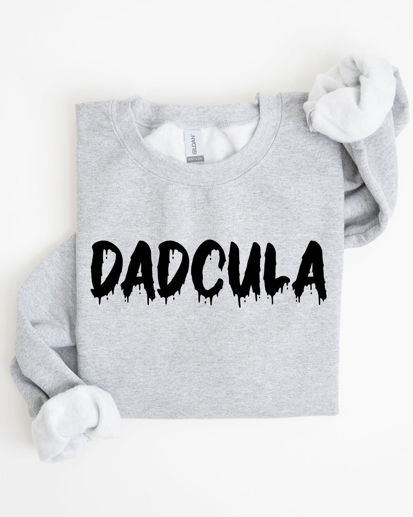 Dadcula Spooky Halloween Costume Sweatshirt with Bat Ghost Witch Skull Graphics