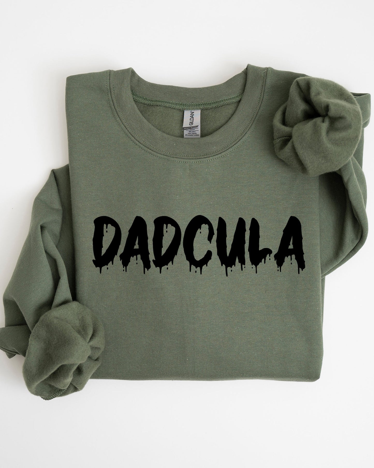 Dadcula Spooky Halloween Costume Sweatshirt with Bat Ghost Witch Skull Graphics