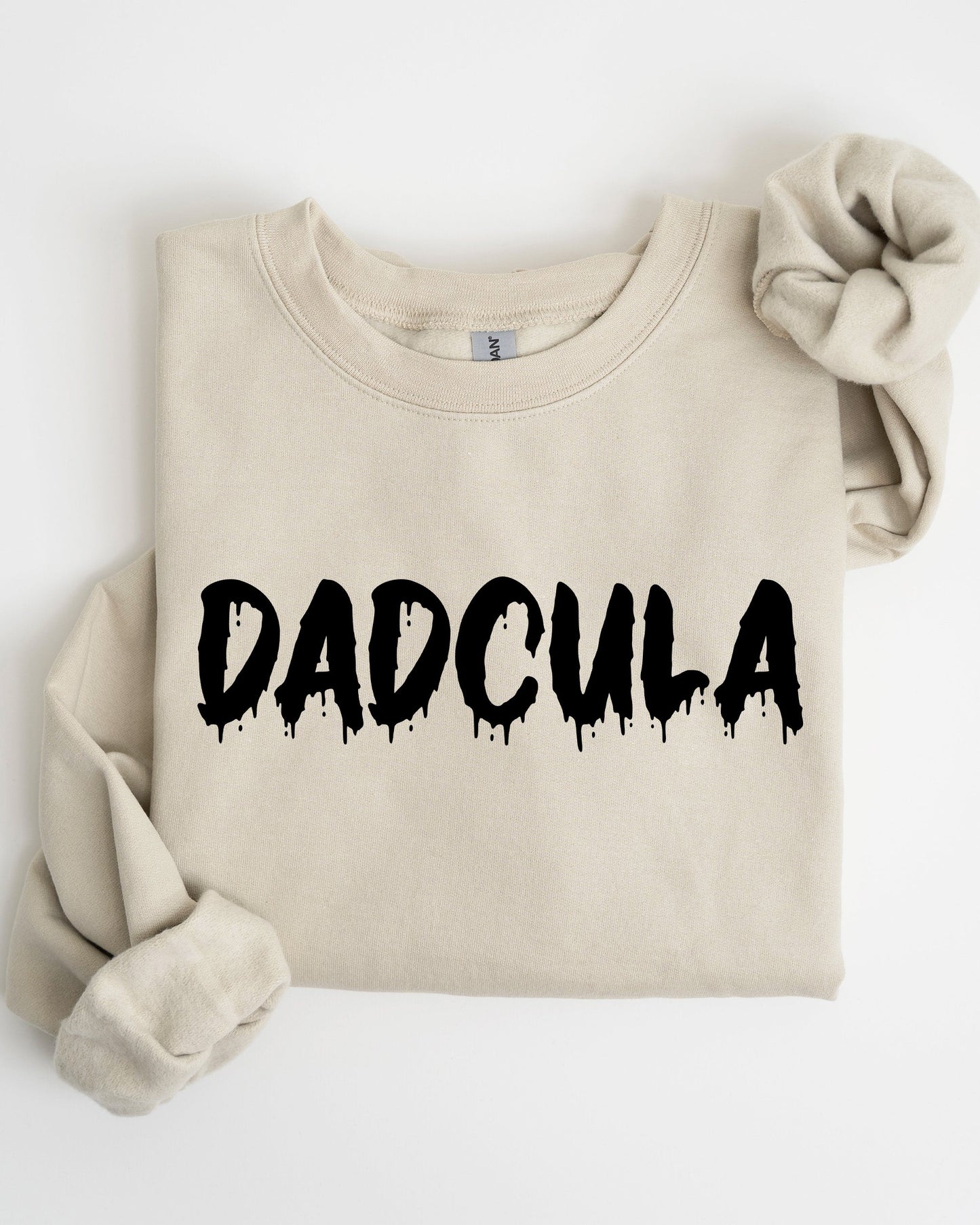 Dadcula Spooky Halloween Costume Sweatshirt with Bat Ghost Witch Skull Graphics