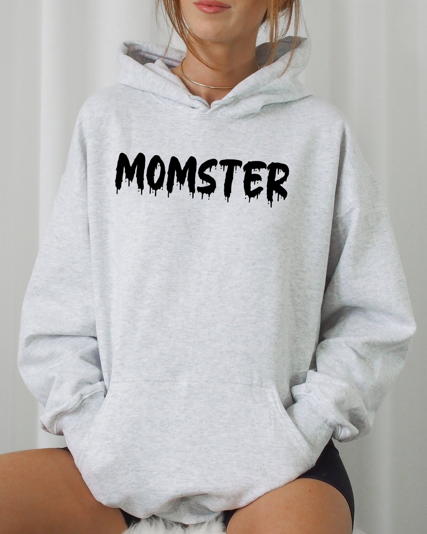 Momster, Skeleton, Ghost, Witch, Skull, Aesthetic, Meme, Halloween, Costume, Hoodie, Hooded Sweatshirt