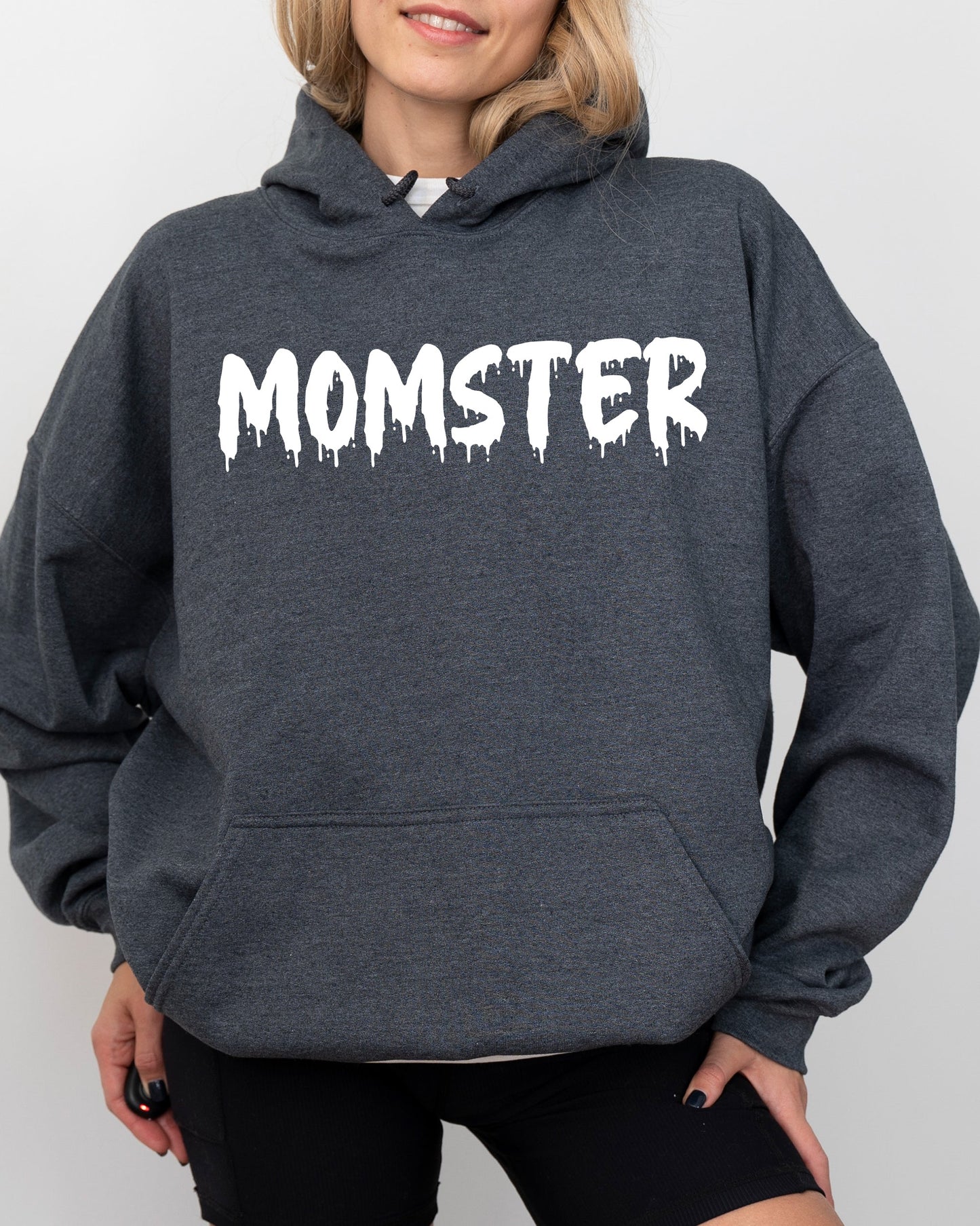 Momster, Skeleton, Ghost, Witch, Skull, Aesthetic, Meme, Halloween, Costume, Hoodie, Hooded Sweatshirt