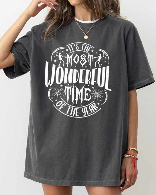 It's The Most Wonderful Time Of The Year, Skeleton, Spider Web, Witch, Skull, Spooky, Aesthetic, Meme, Halloween, Costume, Tshirt Comfort Colors T-Shirt