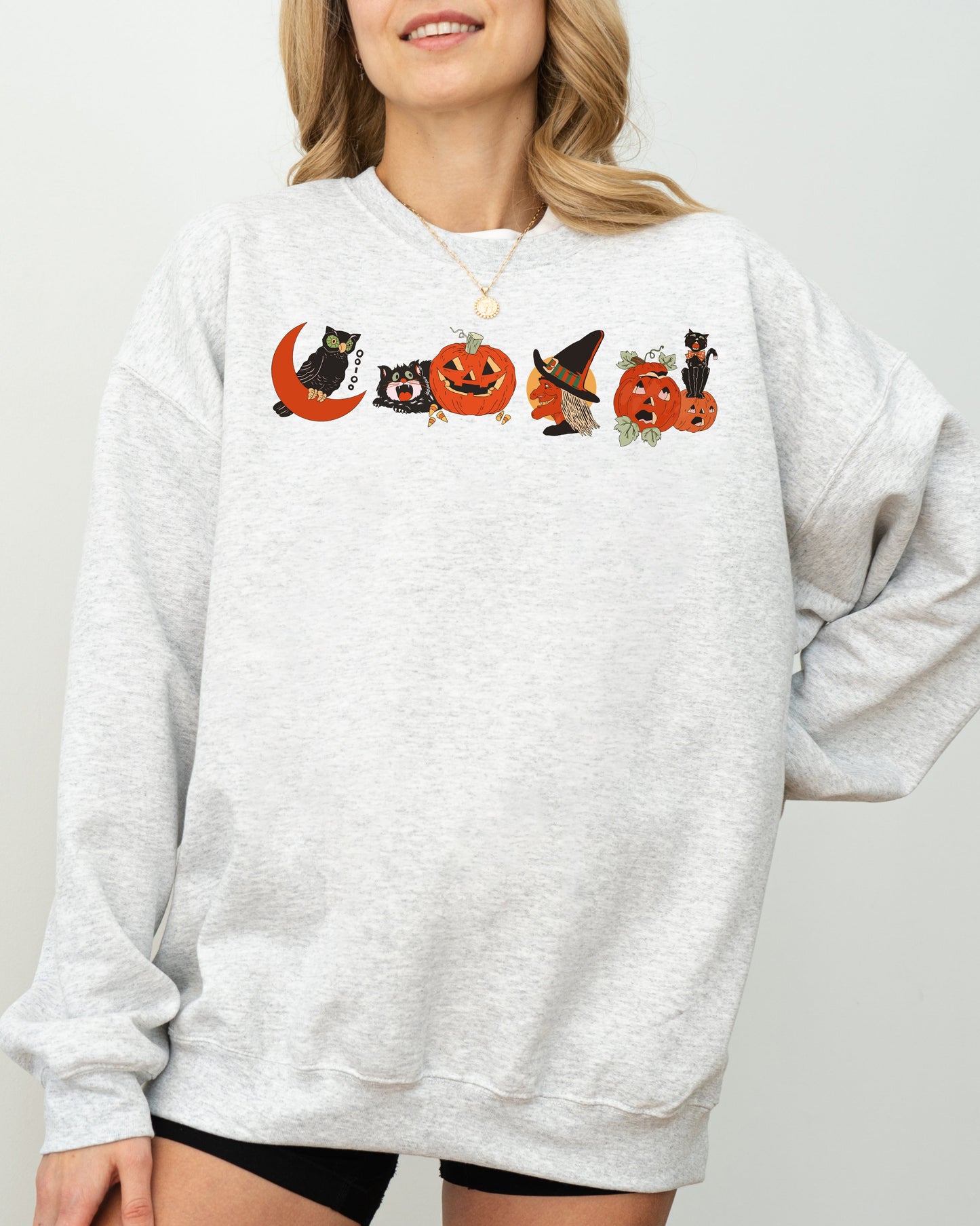 Vintage Spooky Halloween Costume Sweatshirt