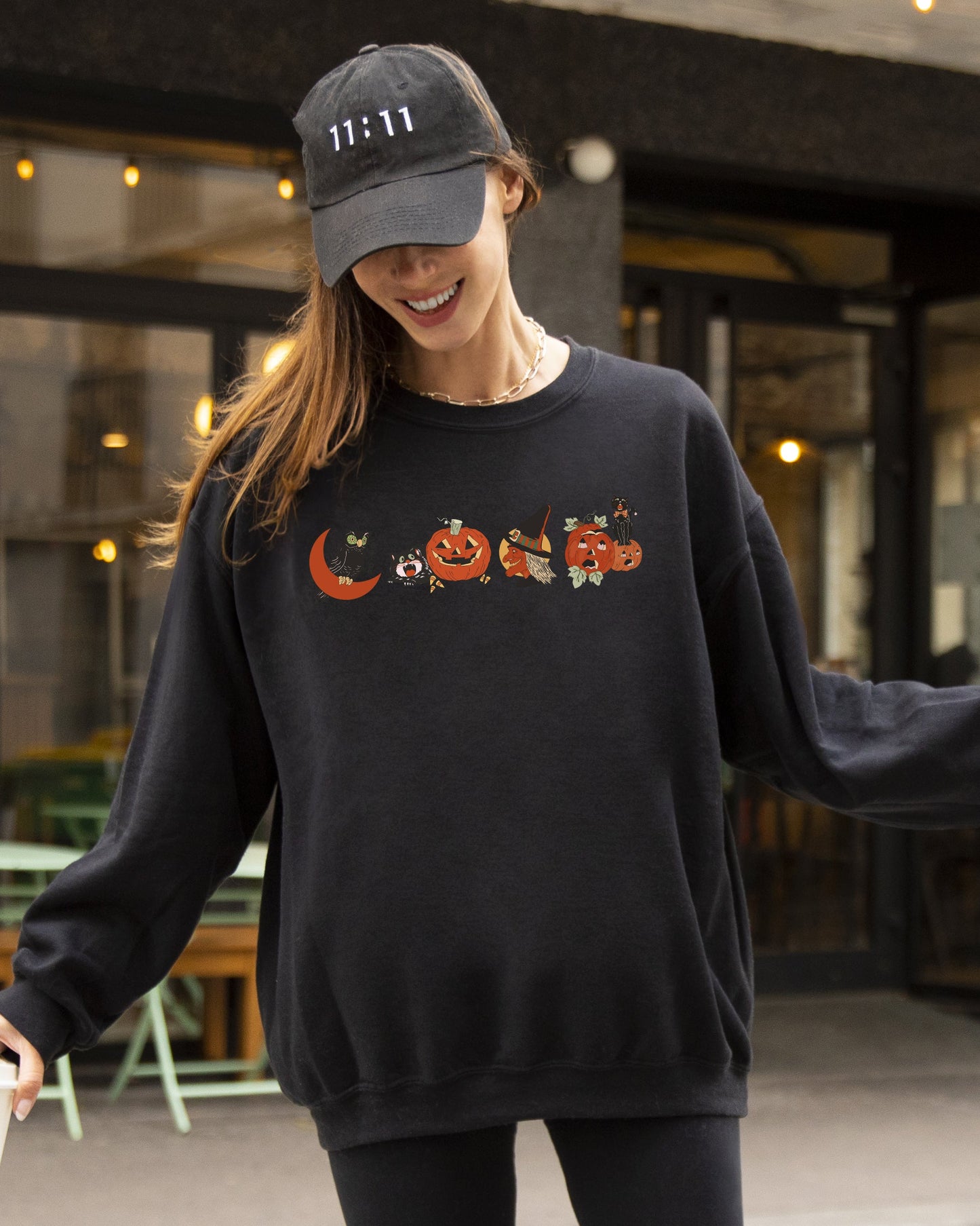 Vintage Spooky Halloween Costume Sweatshirt