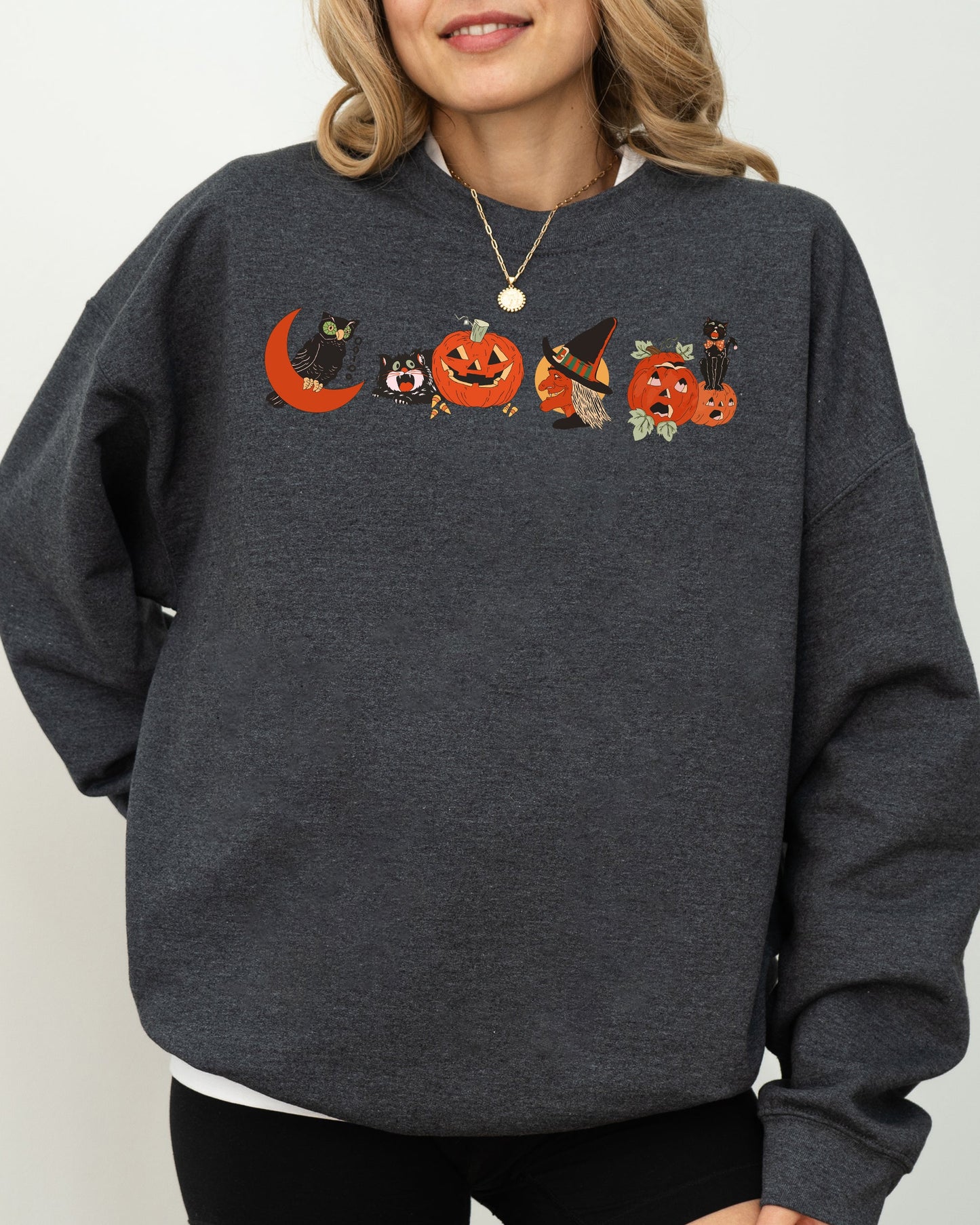Vintage Spooky Halloween Costume Sweatshirt