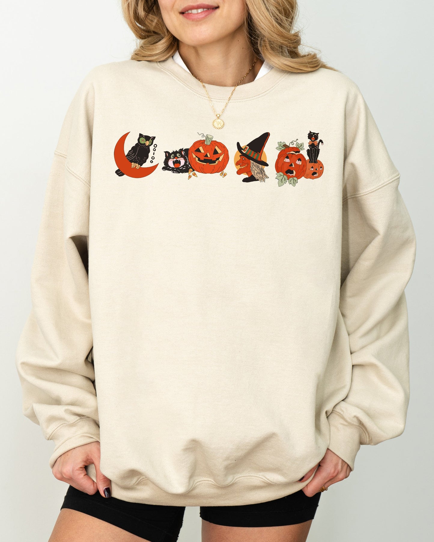 Vintage Spooky Halloween Costume Sweatshirt