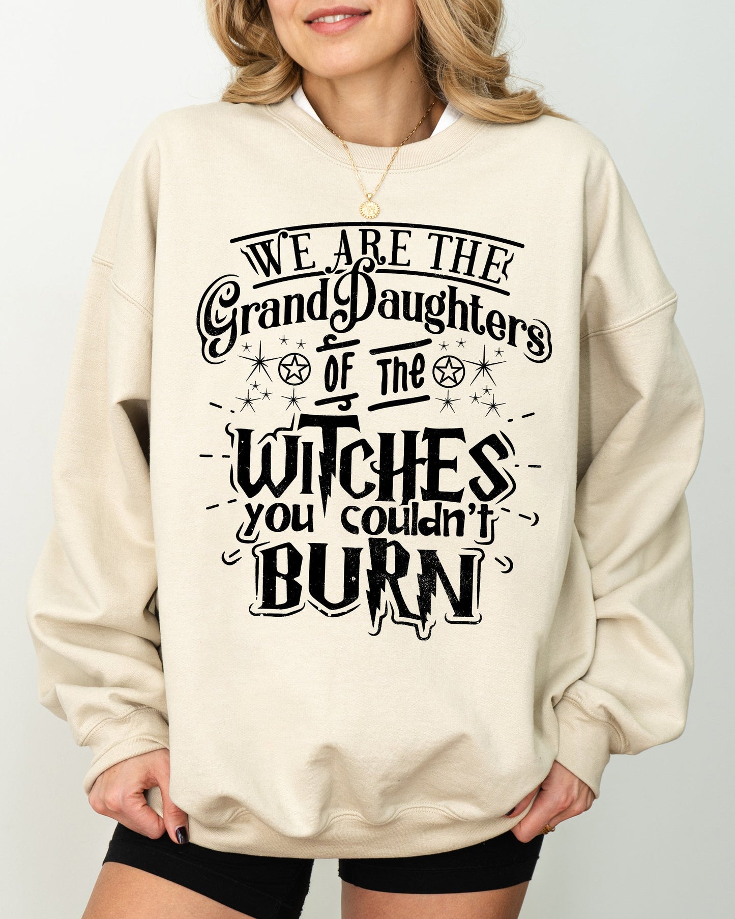 Granddaughters of the Witches Spooky Halloween Costume Sweatshirt