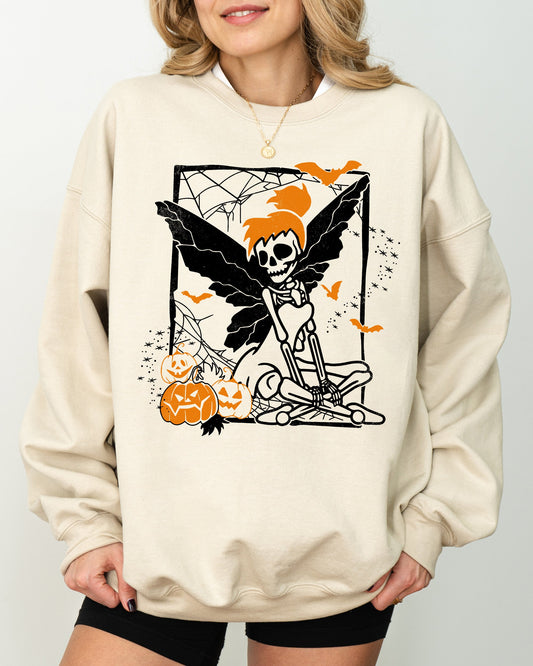 Fairy Skeleton Spooky Costume Sweatshirt Halloween Aesthetic
