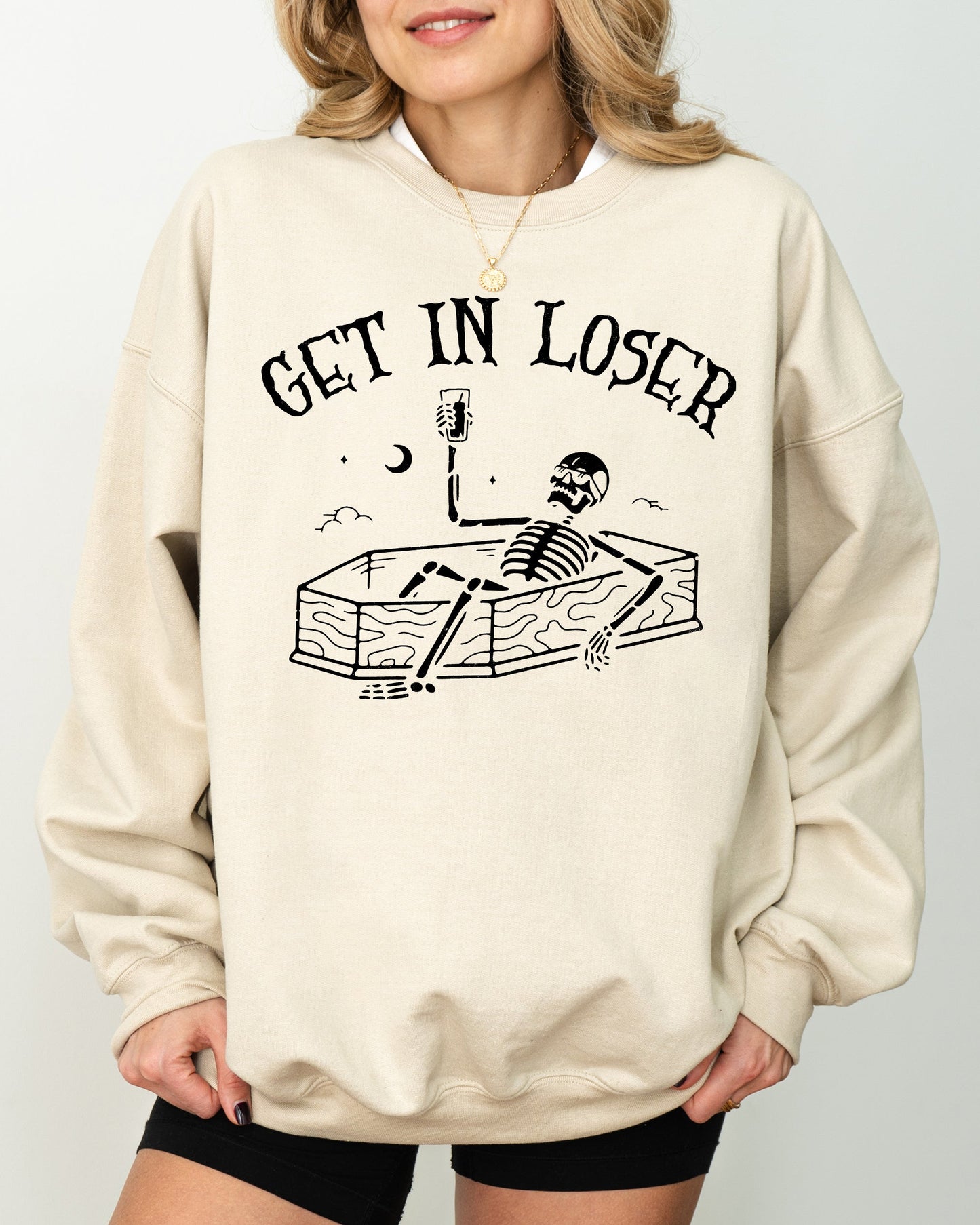 Get In Loser Spooky Halloween Costume Sweatshirt