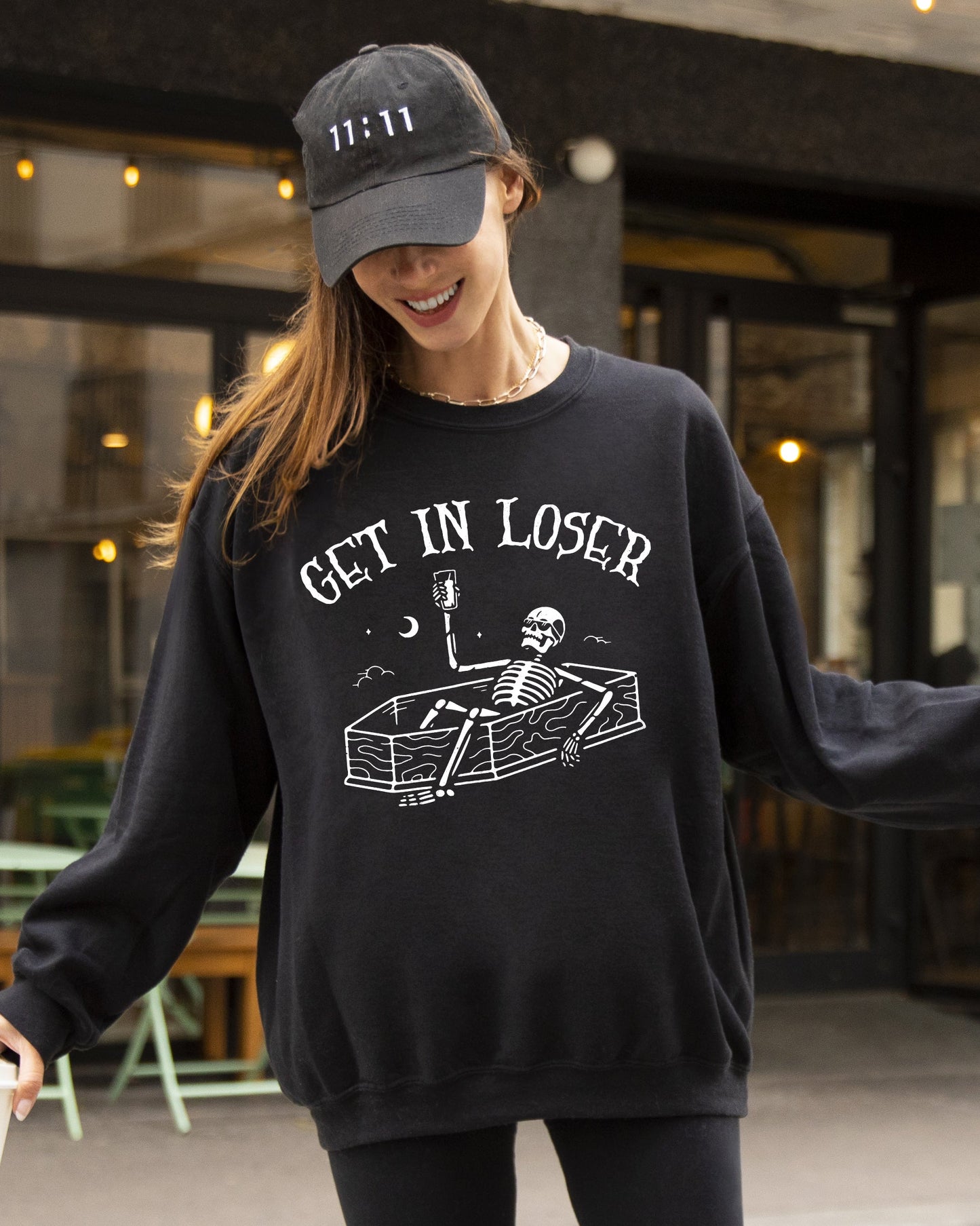Get In Loser Spooky Halloween Costume Sweatshirt