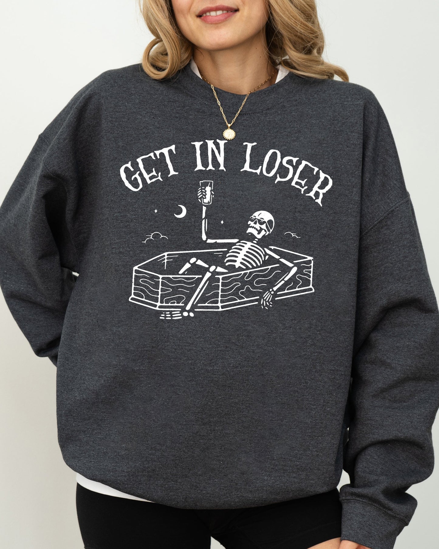 Get In Loser Spooky Halloween Costume Sweatshirt