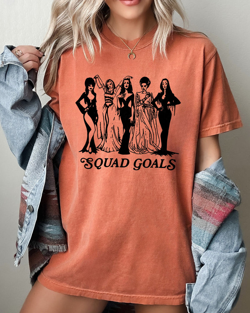 Squad Goals Spooky Aesthetic Halloween Costume Tshirt Comfort Colors T-Shirt