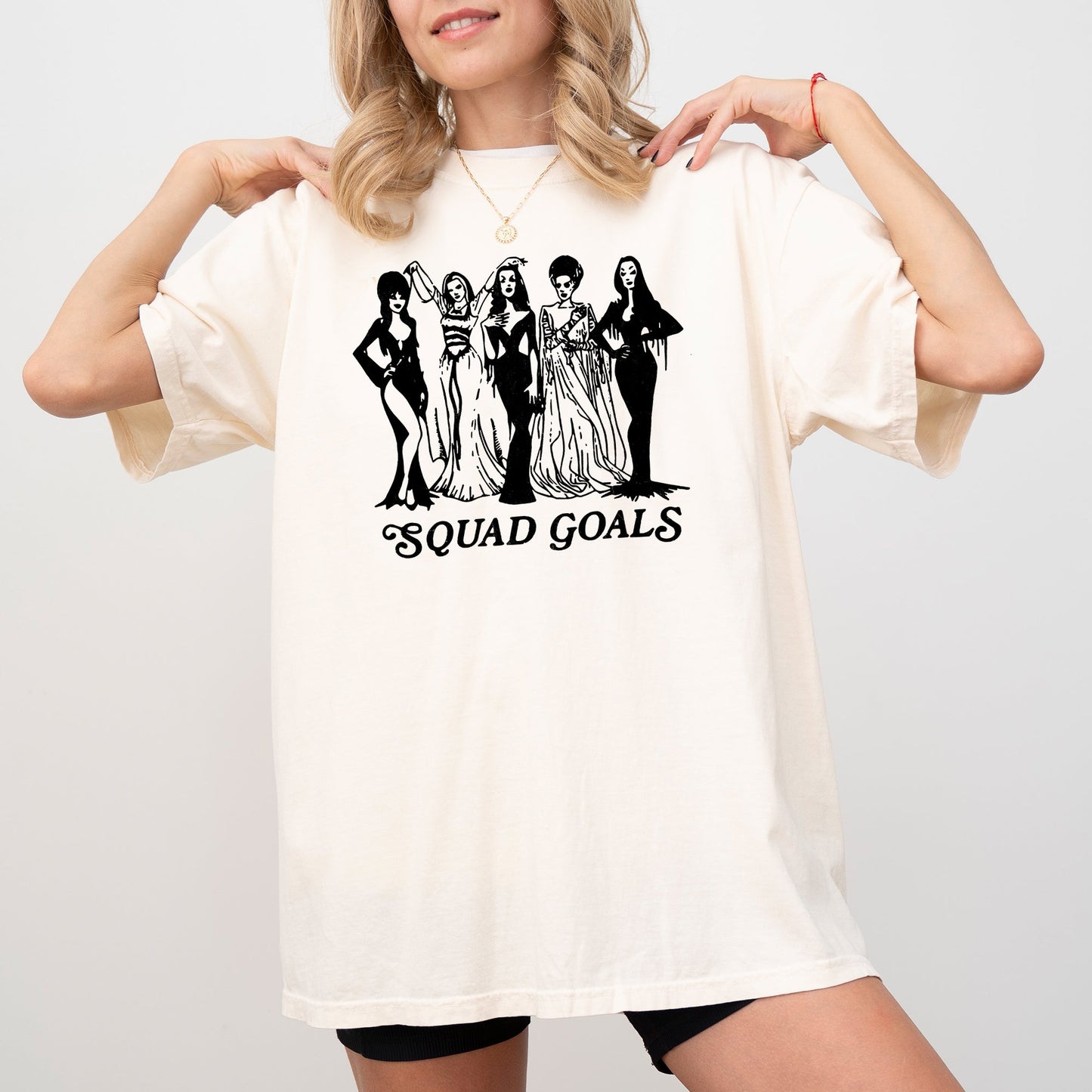 Squad Goals, Skeleton, Ghost, Witch, Skull, Spooky, Aesthetic, Meme, Halloween, Costume, Tshirt Comfort Colors T-Shirt