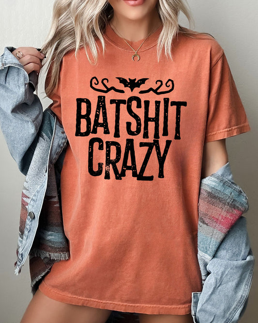 Batshit Crazy, Skeletons, Ghost, Western, Witch, Skull, Aesthetic, Meme, Halloween, Costume, Tshirt Comfort Colors T-Shirt