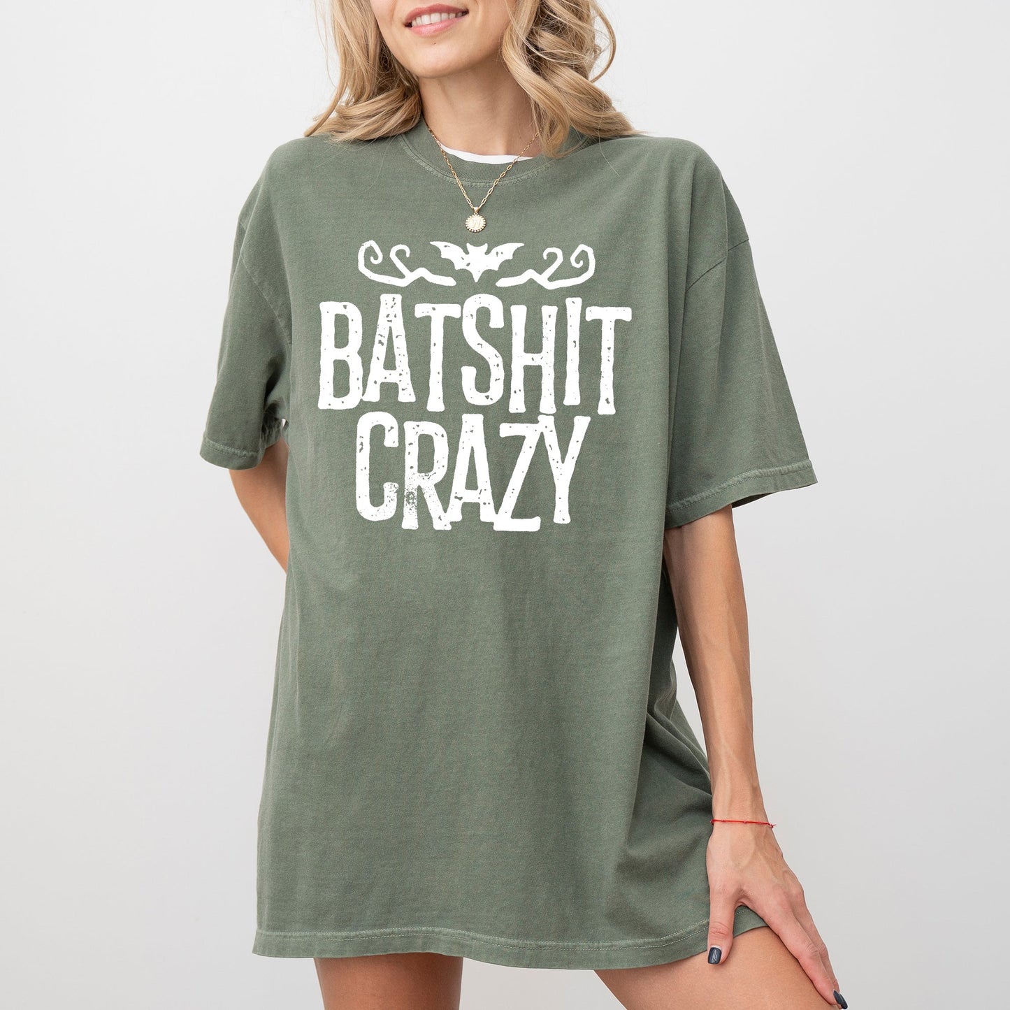 Batshit Crazy, Skeletons, Ghost, Western, Witch, Skull, Aesthetic, Meme, Halloween, Costume, Tshirt Comfort Colors T-Shirt