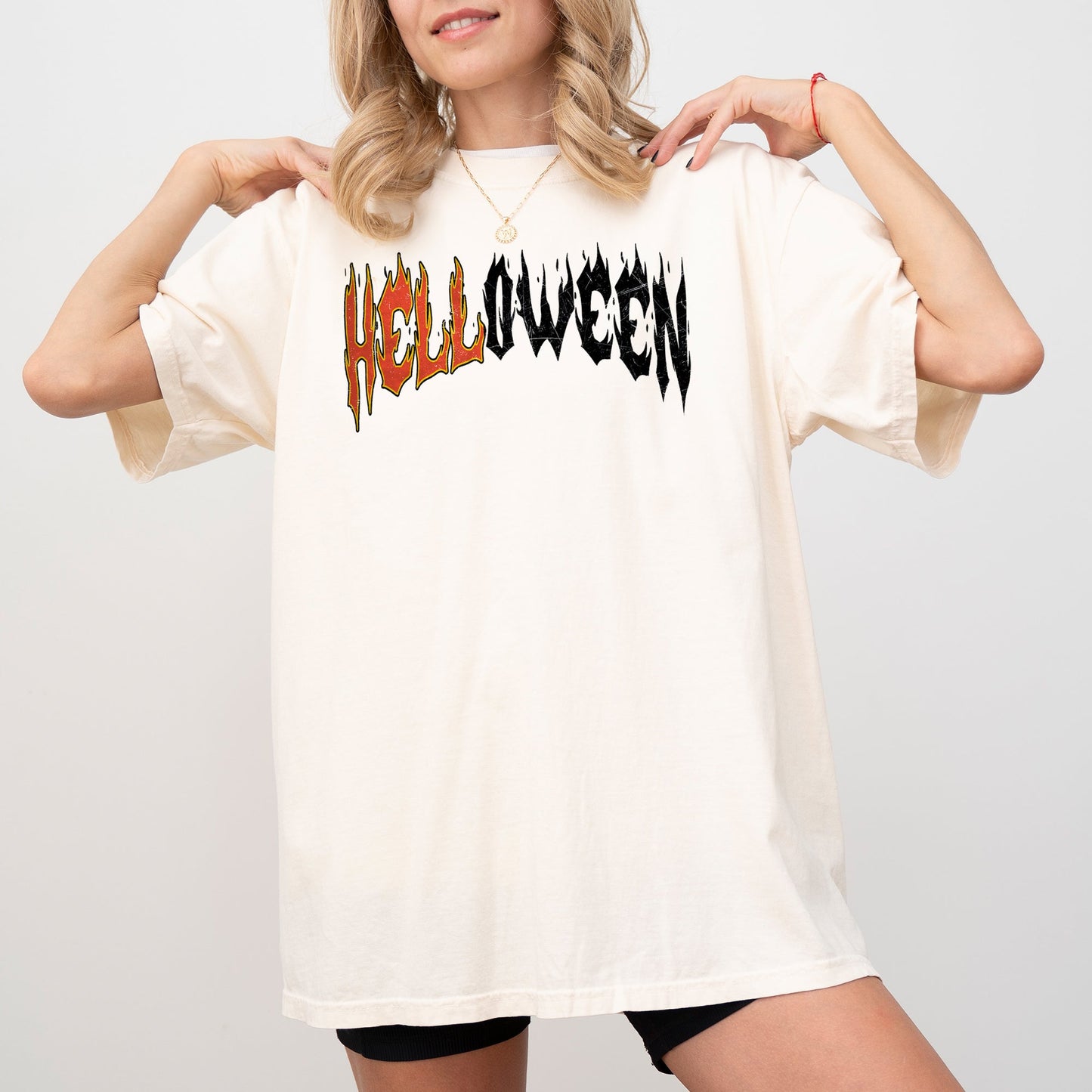 Halloween Skeleton Ghost Western Witch Skull Aesthetic Meme Costume Comfort Colors T-Shirt