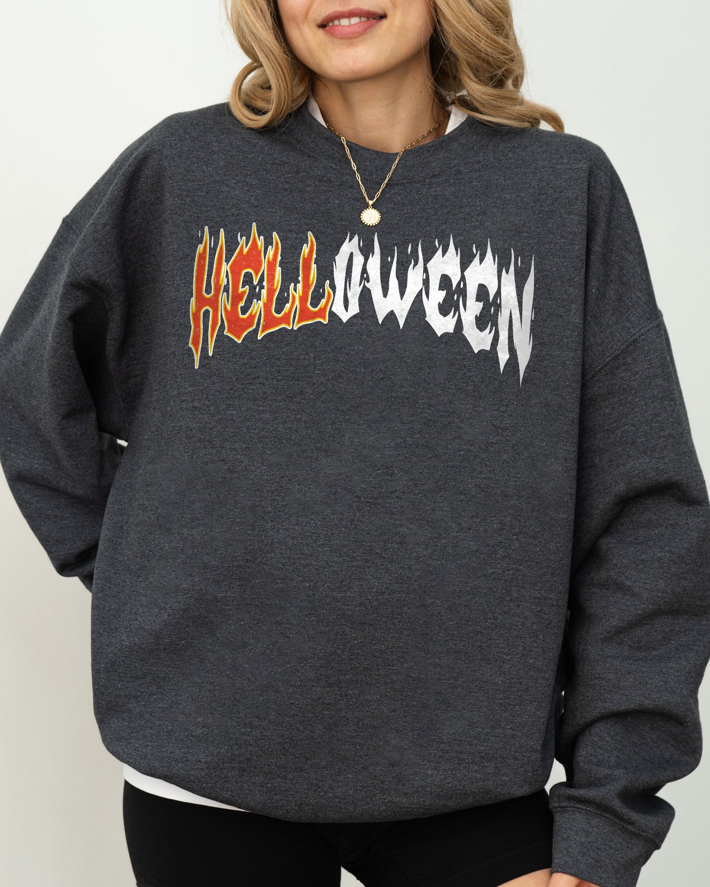 Helloween Skeleton Ghost Western Witch Skull Aesthetic Costume Sweatshirt
