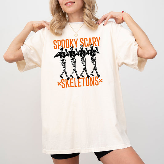 Spooky, Scary, Skeleton, Skull, Ghost, Western, Witch, Aesthetic, Meme, Halloween, Costume, Tshirt Comfort Colors T-Shirt