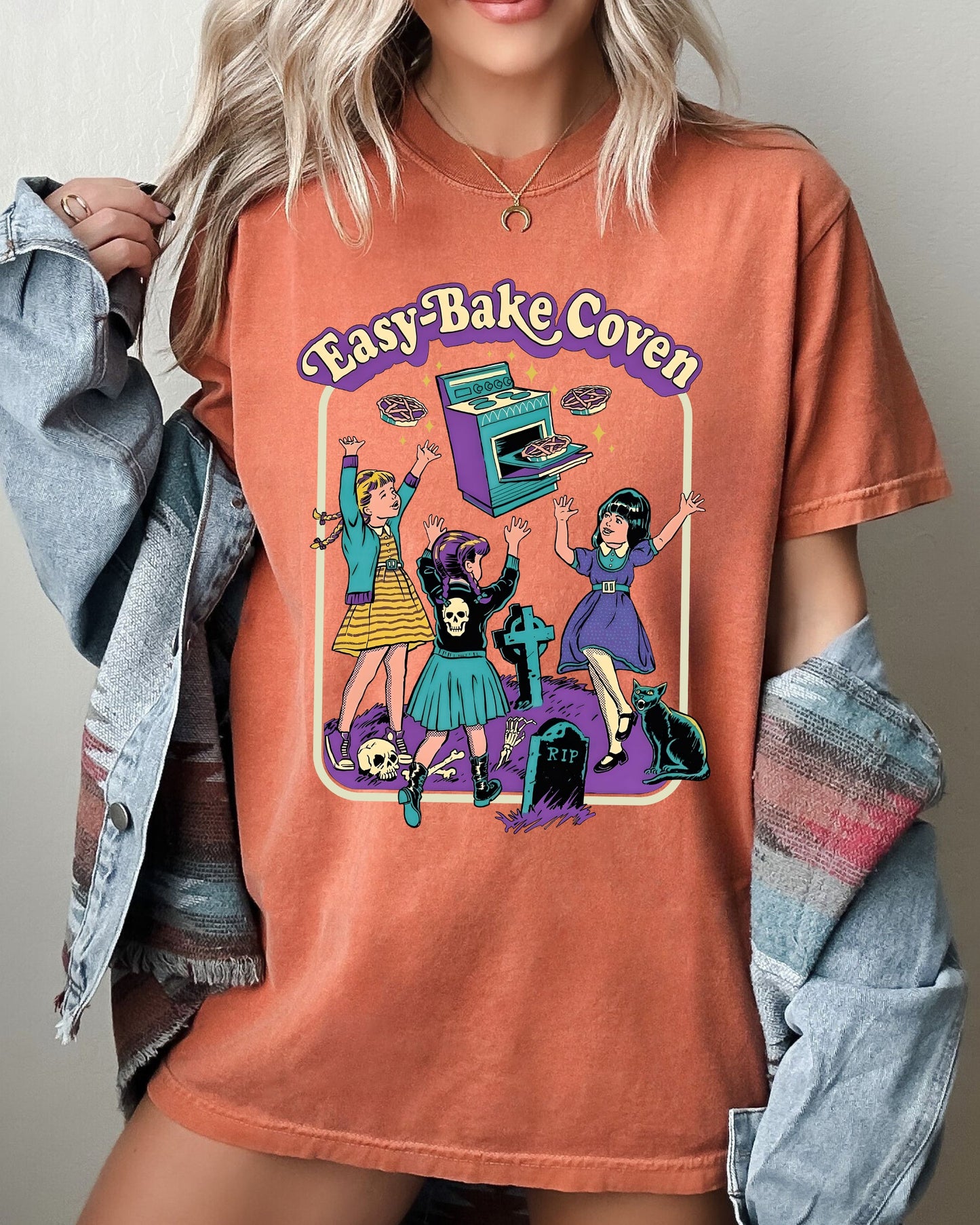 Easy-Bake Coven Retro Halloween Costume Tshirt Comfort Colors T-Shirt