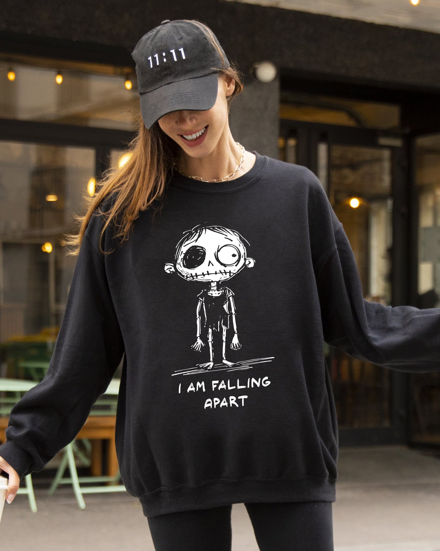 I Am Falling Apart Zombie Aesthetic Funny Mental Health Sweatshirt