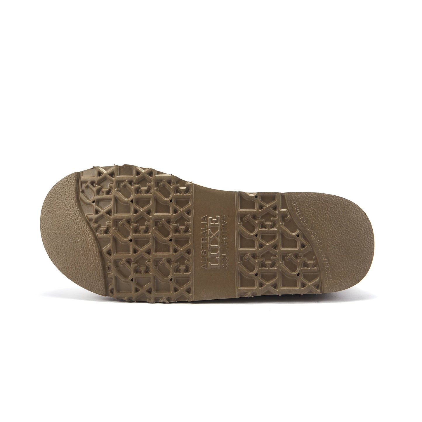 Ultra Low Cut Taupe Shoe with Rubber Sole Outback Braid