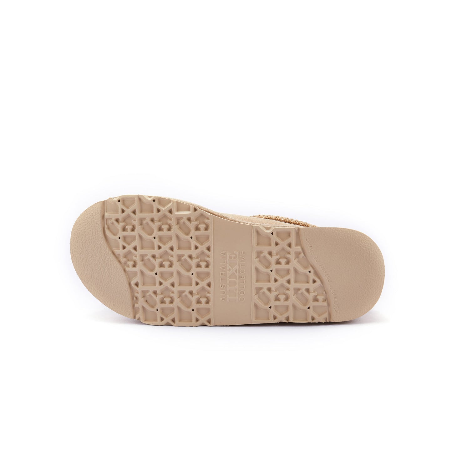 Platform Sole Ultra Low Cut Shoe with Braid Detail OUTBACK PLATFOAM BRAID SAND