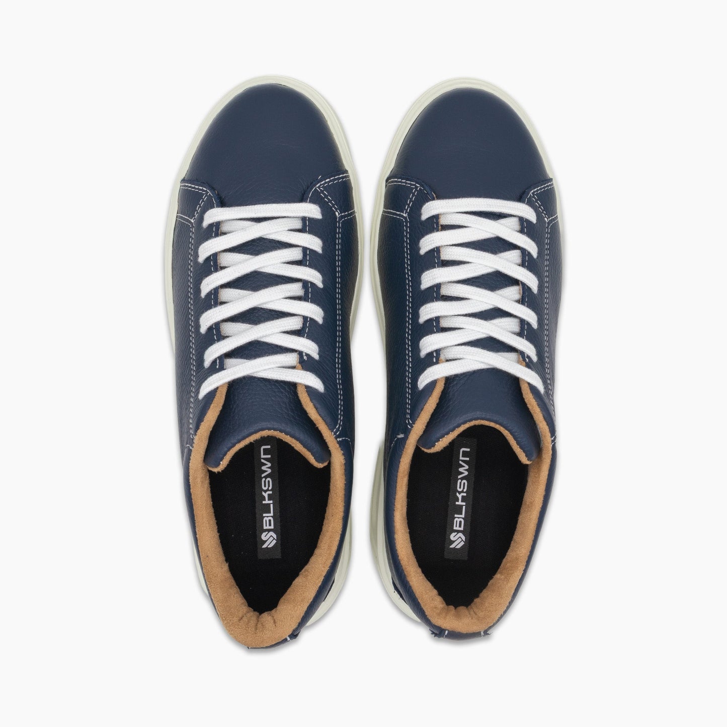 Liberty Old Glory All-White Full-Grain Leather Low Top BLKSWN