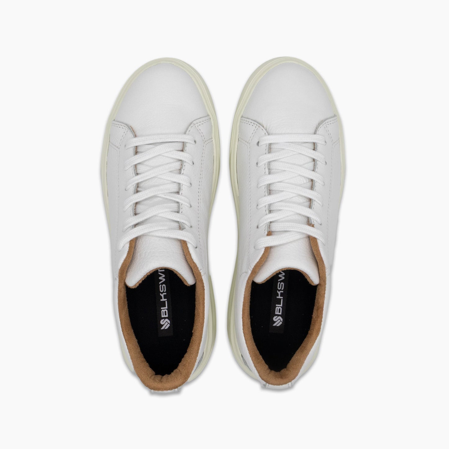 Liberty Old Glory All-White Full-Grain Leather Low Top BLKSWN