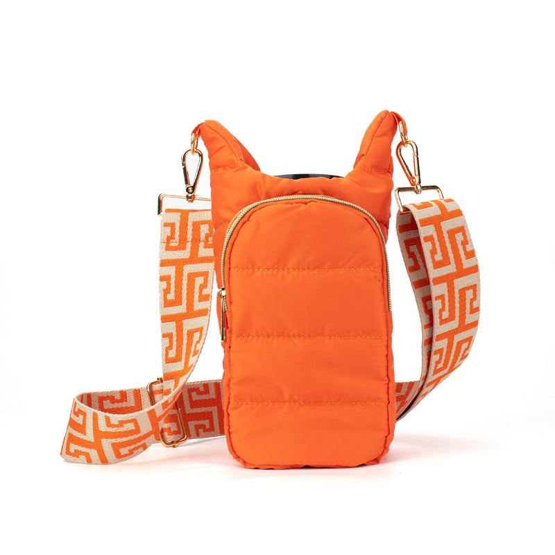 Water Tumbler Carrier Adjustable Strap Crossbody The Capri