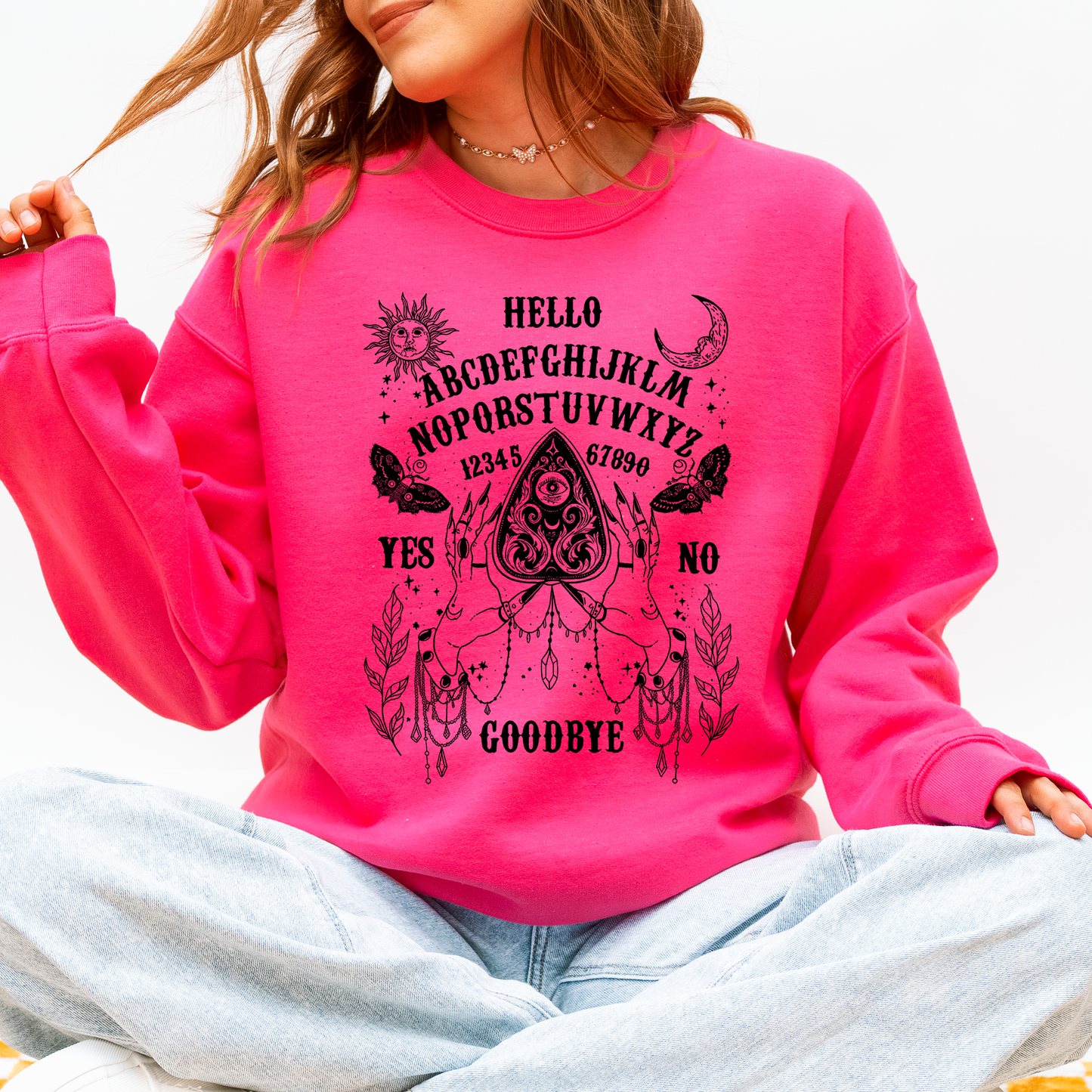 Ouija Board, Spooky, Tarot, Halloween, Witch Sweatshirt