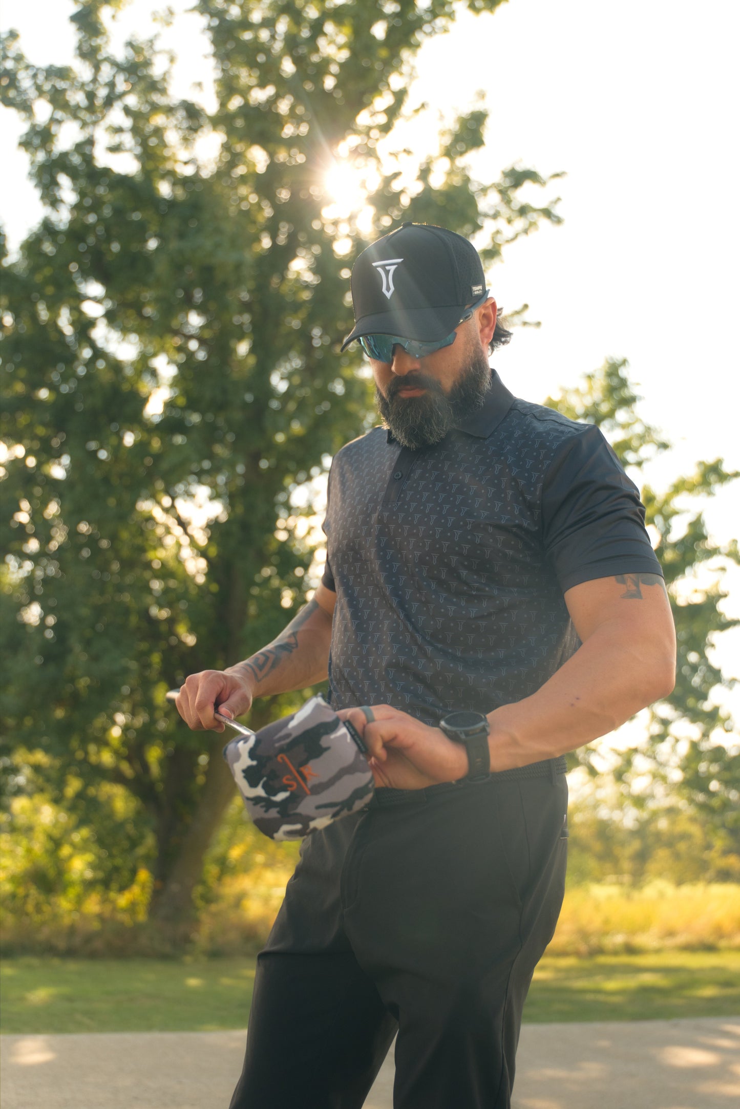 Performance Polo Black Tempo T Performance Polo