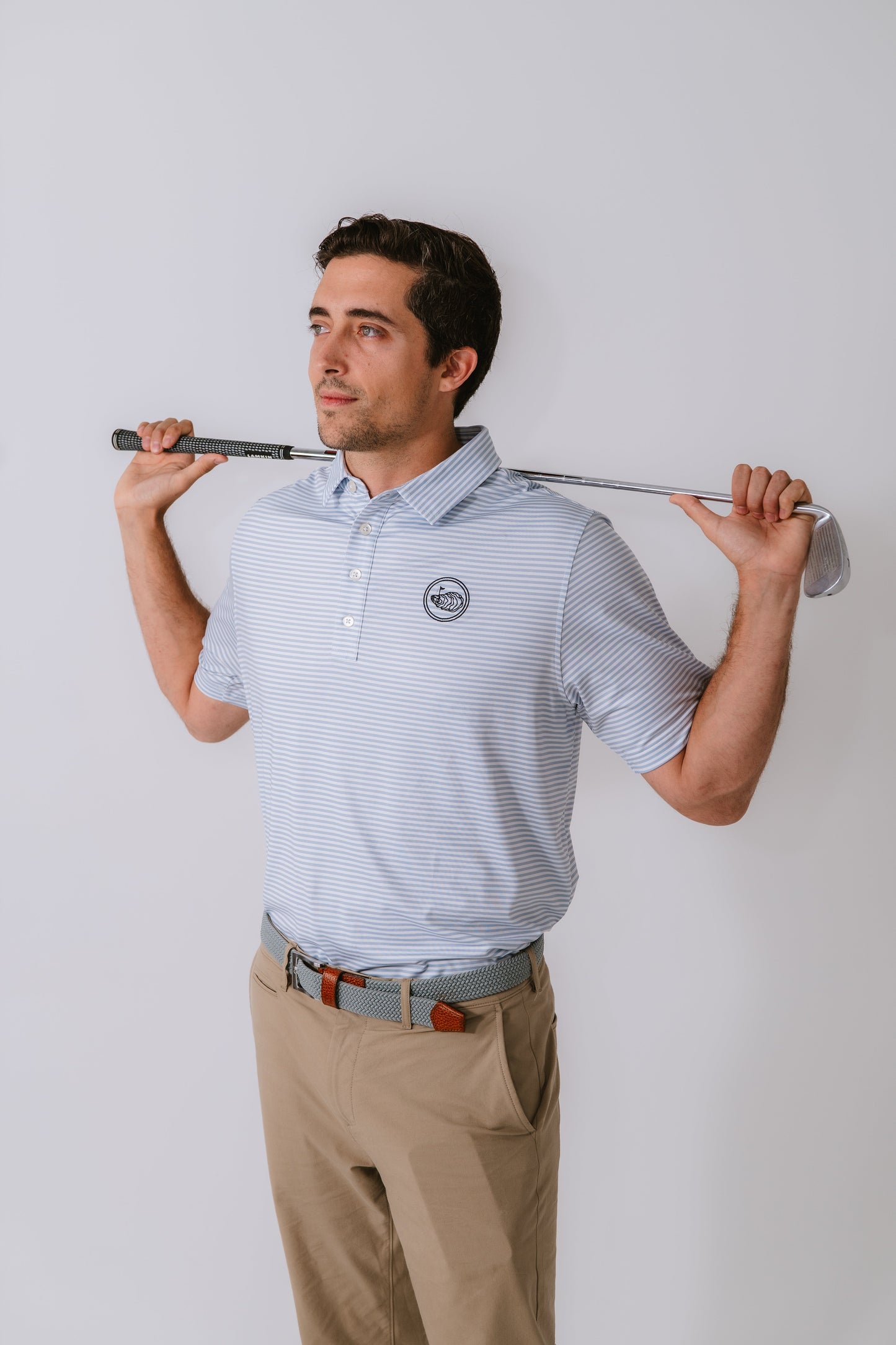 Pearl Stretch Polo Shirt Men's Oyster Brands