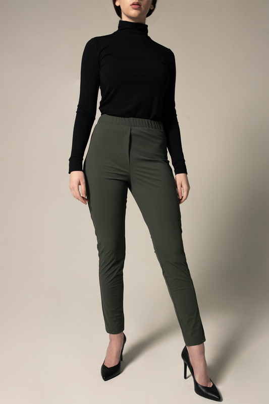 Olive Skinny Fit Womens Trousers Le Reussi®