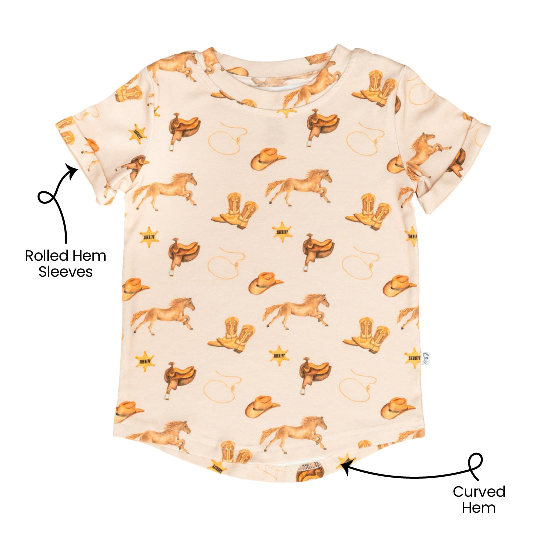 Bamboo Short Sleeve Signature Tee Kids Shirt Laree + Co.