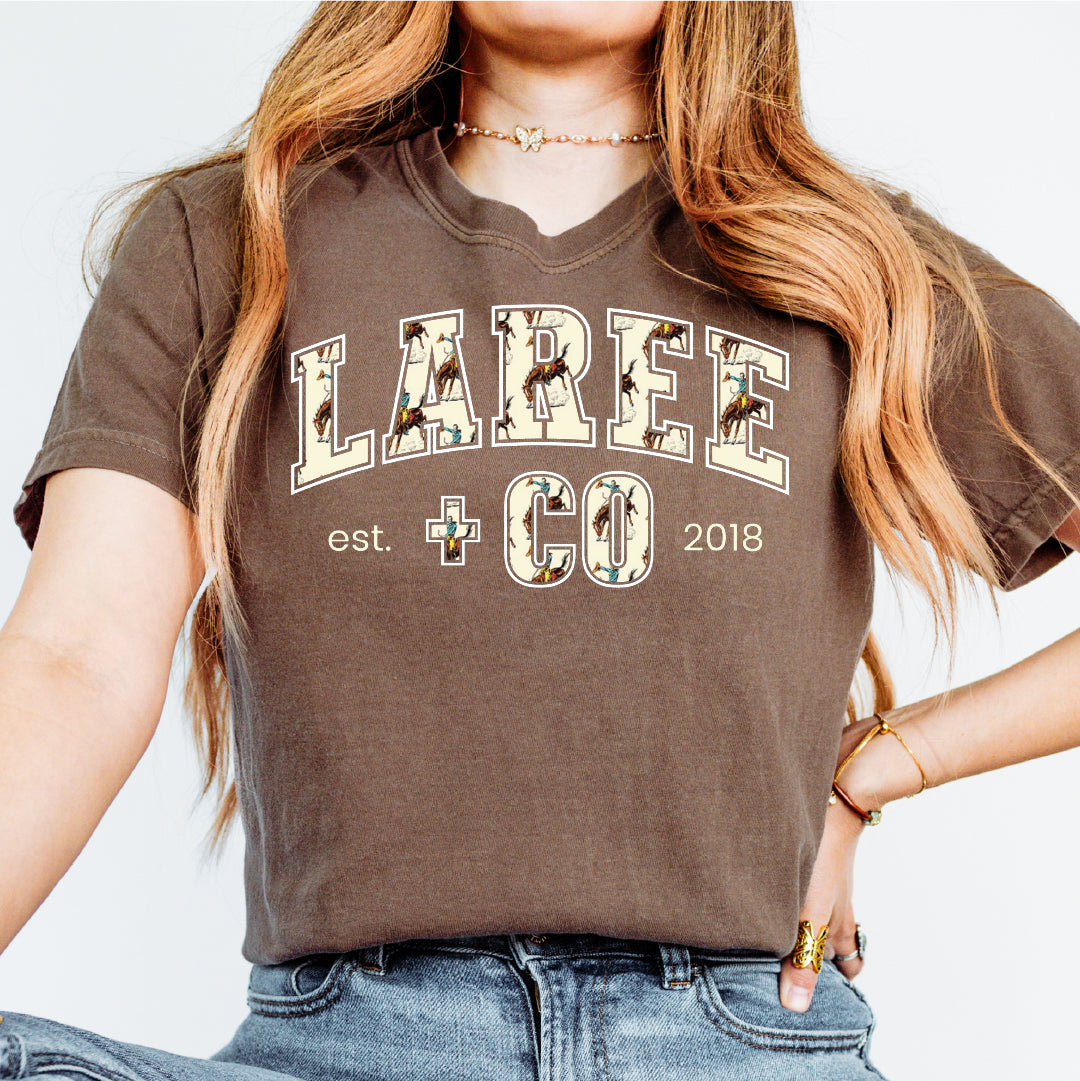 Pavie LC Pattern Tee Unisex Cotton Shirt Laree + Co