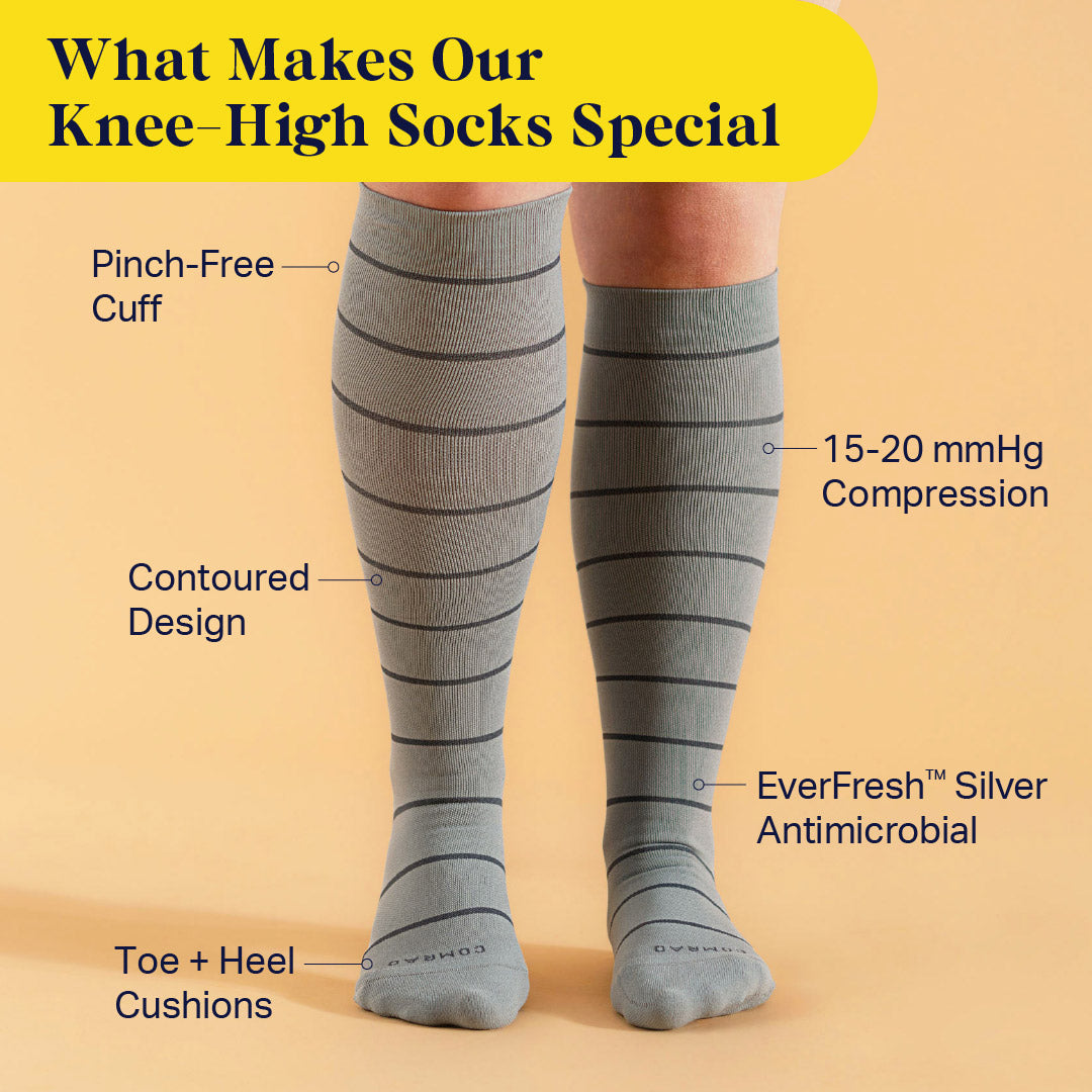 Knee-High Graduated Compression Socks 3 Pack