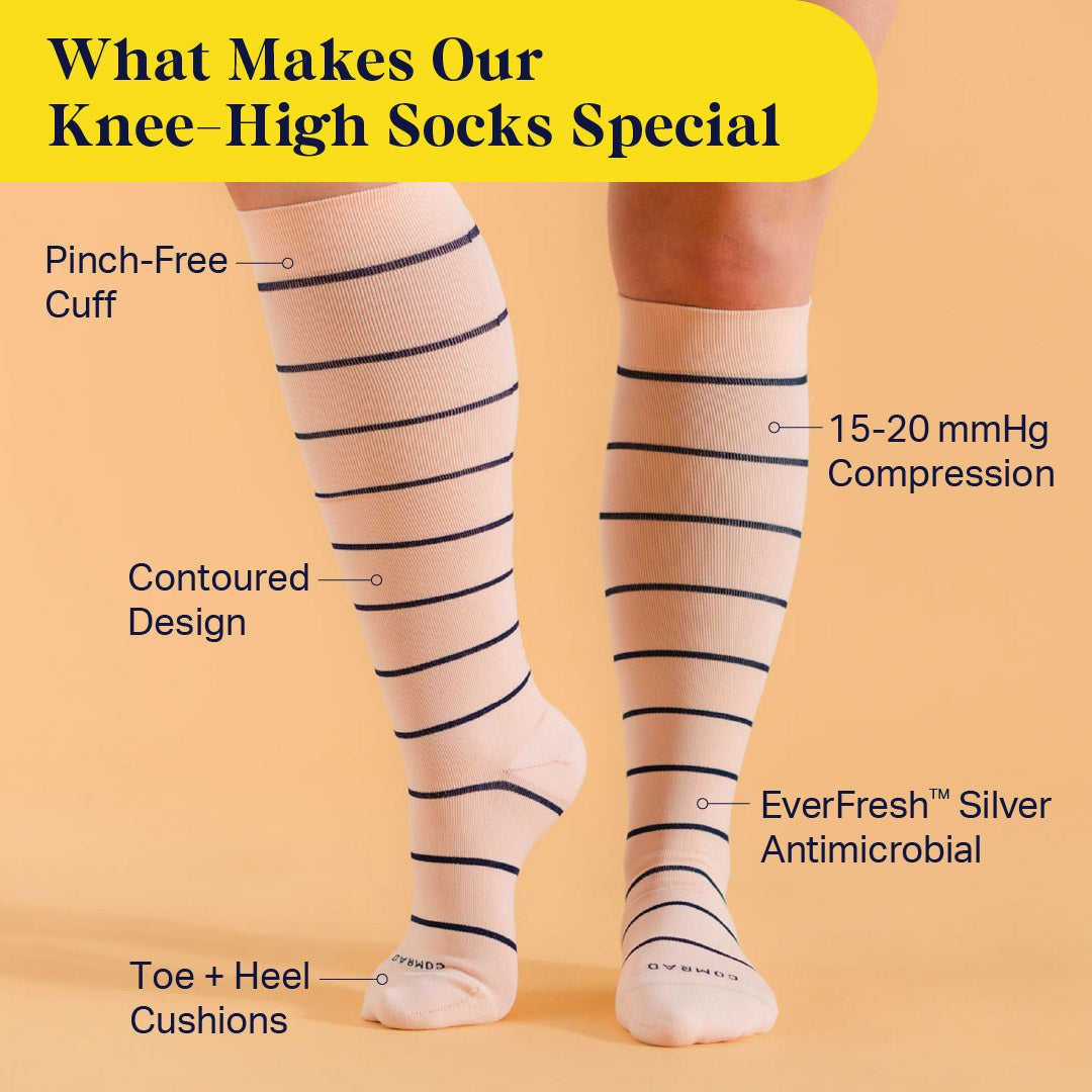 Knee-High Compression Socks 3 Pack