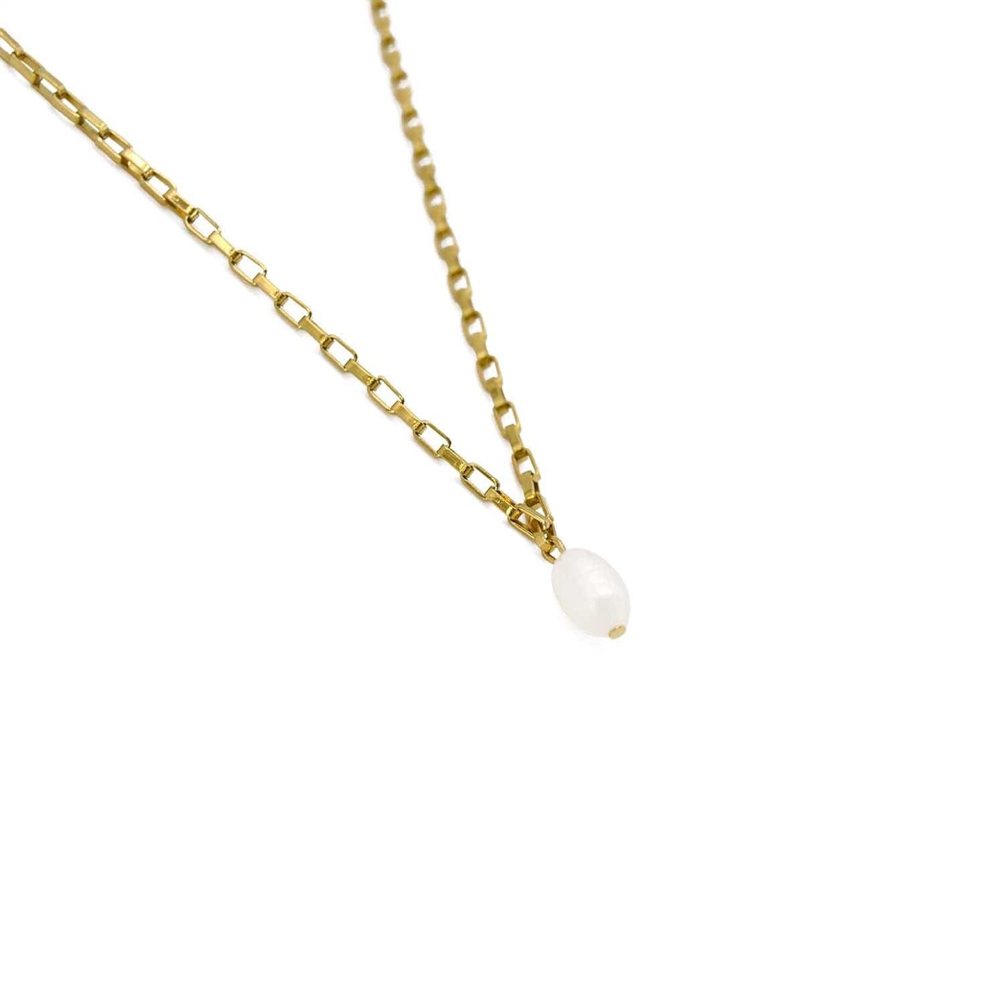 Calandiva 18k Gold Plated Fresh Stone Necklace ADIBA