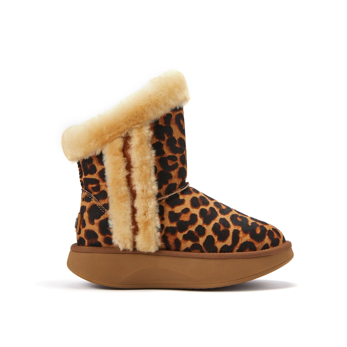 Penny Leopard Rocker Sole Low Calf Height Boot Australia Luxe Collective