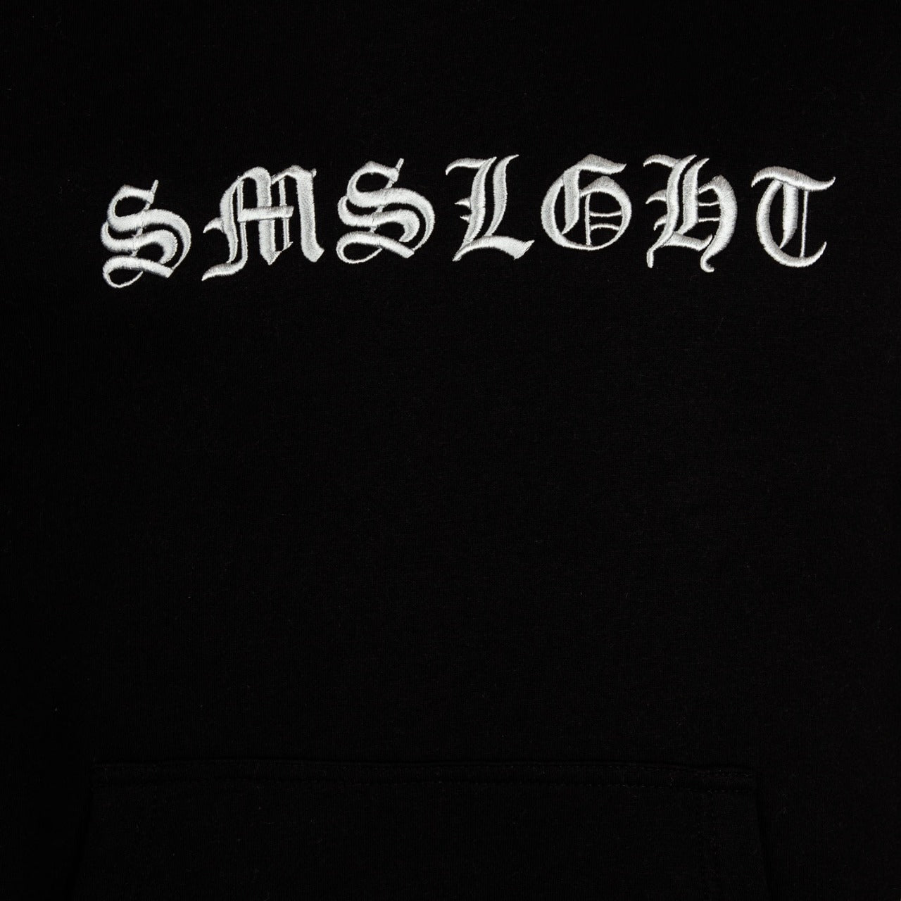 Black and Silver Heavyweight Fleece Sweatshirt with Honeycomb Technology