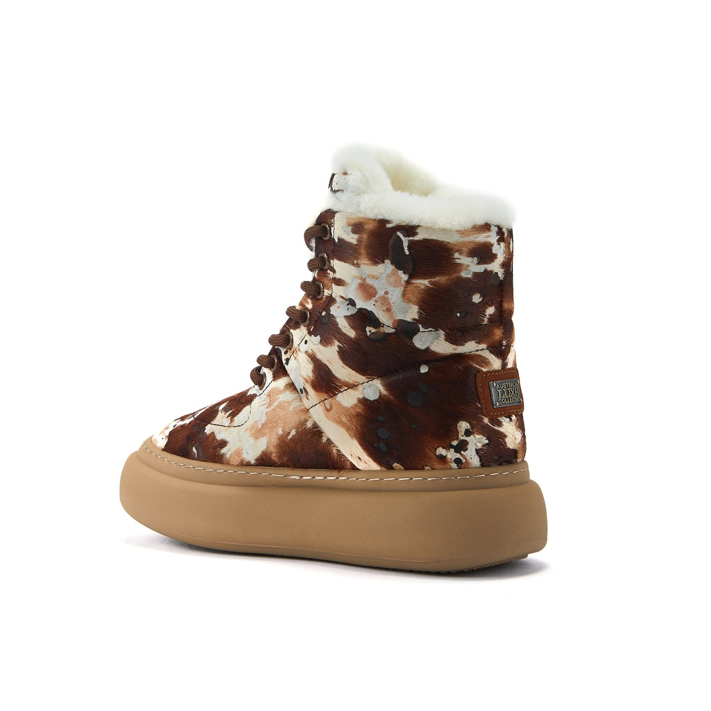 Ankle Height Lace Up Phoenix Boot with Rubber Sole Australia Luxe Collective