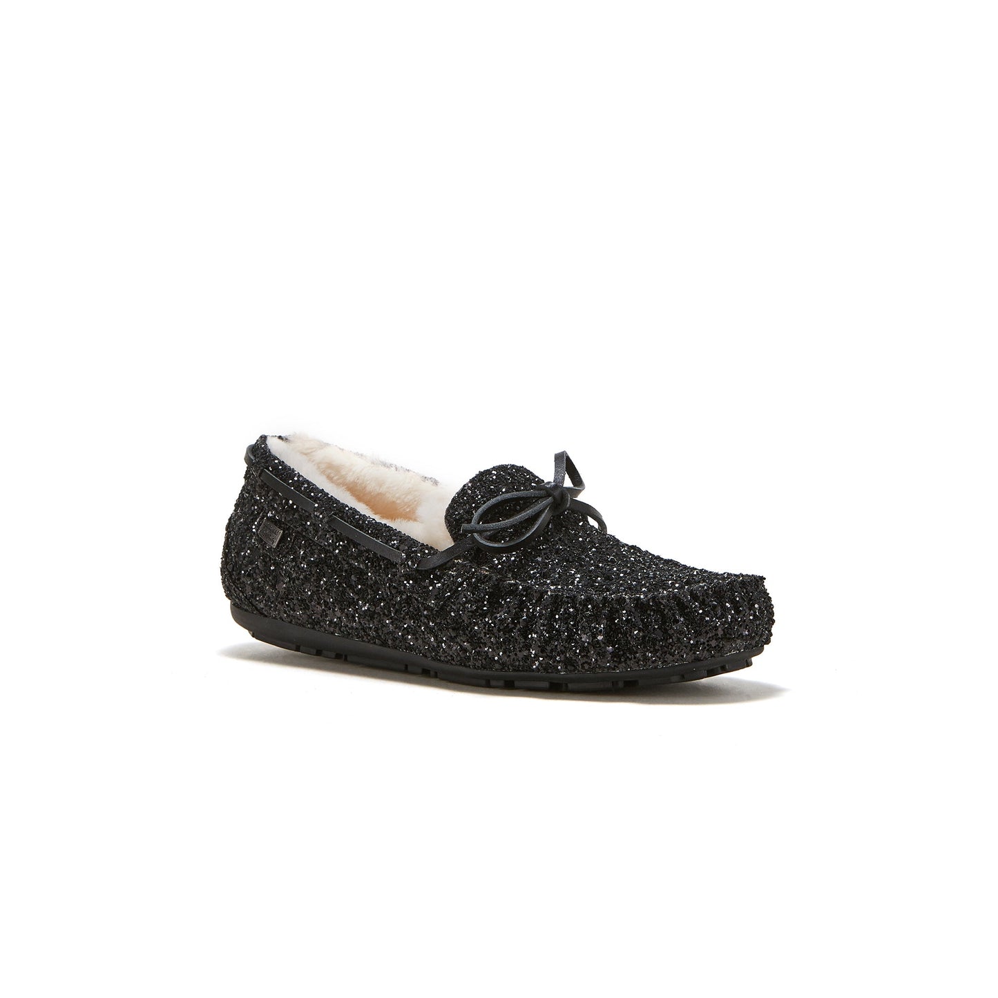 Glitter Black Moccasin Loungewear Loafer PROST