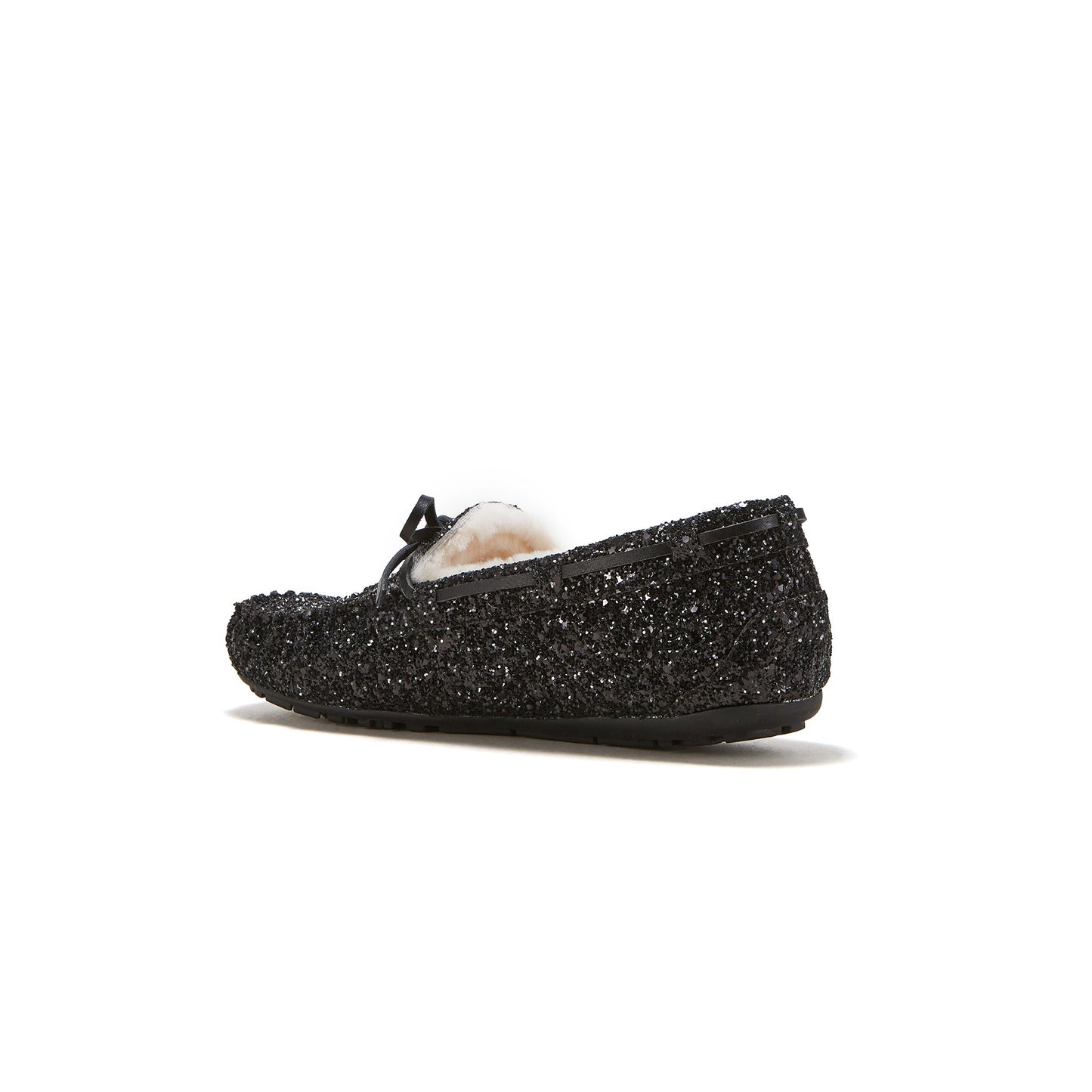 Glitter Black Moccasin Loungewear Loafer PROST