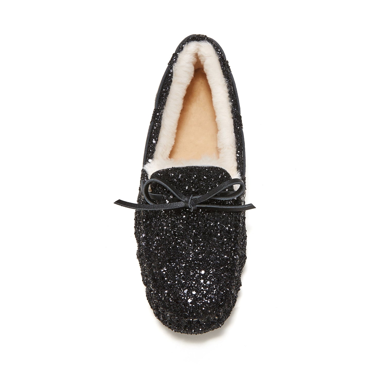 Glitter Black Moccasin Loungewear Loafer PROST