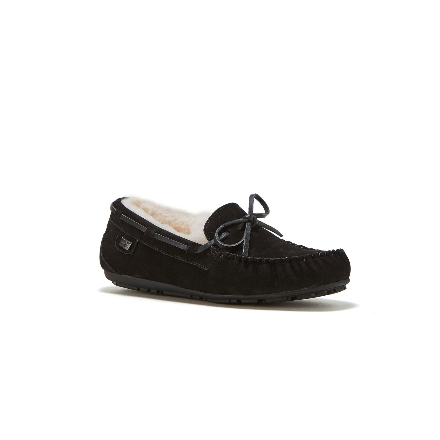 Sheepskin Moccasin Loungewear Loafer Prost Black Australia Luxe Collective