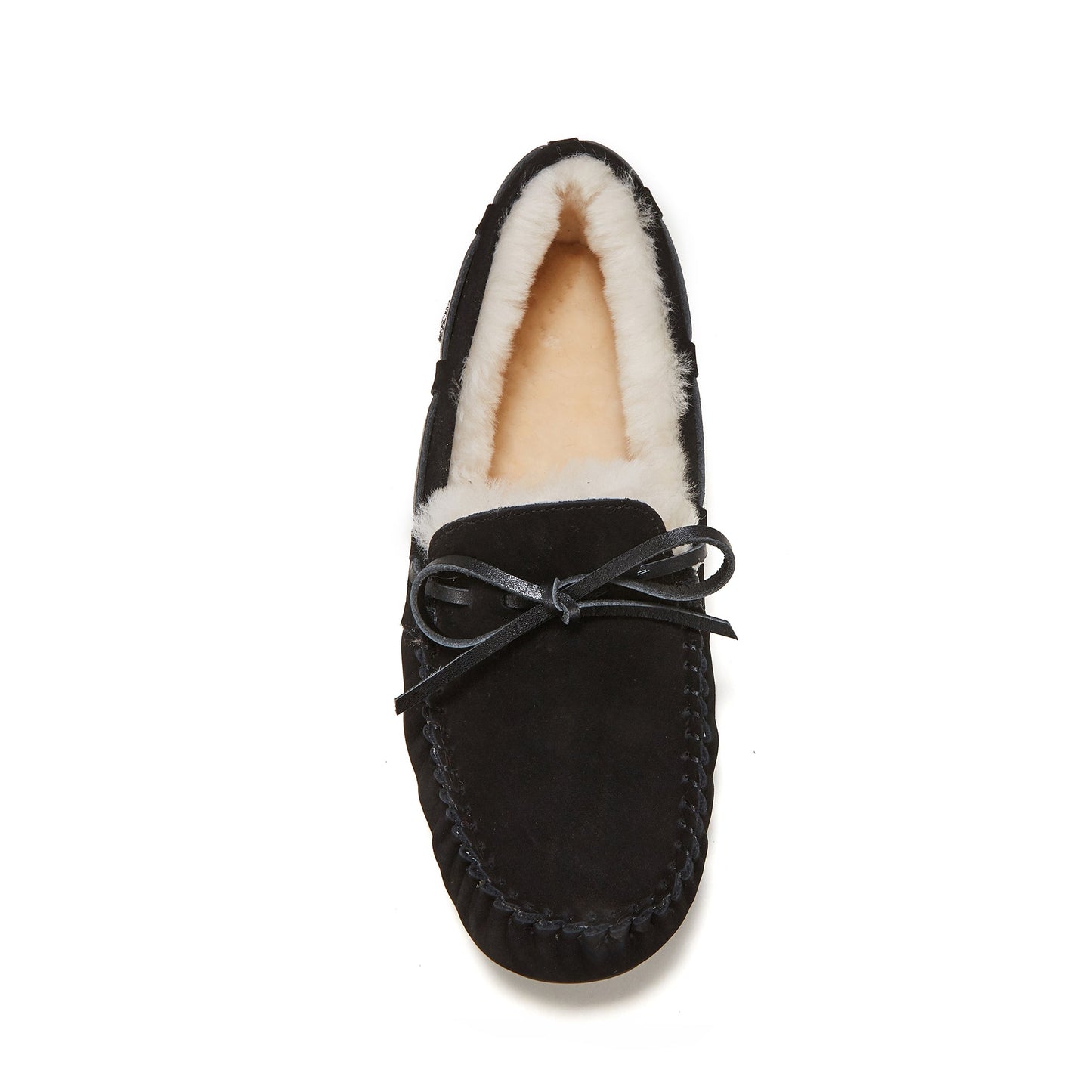 Sheepskin Moccasin Loungewear Loafer Prost Black Australia Luxe Collective