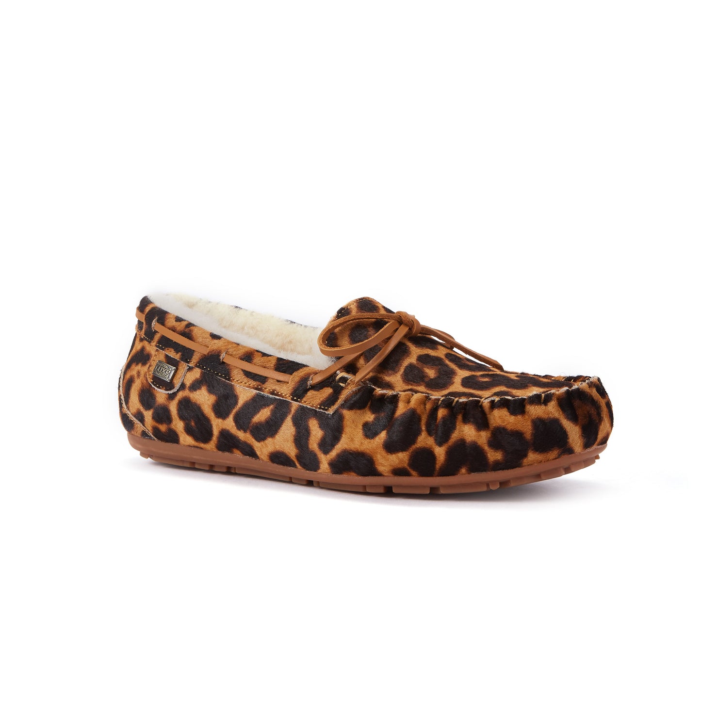 Moccasin Loungewear Loafer Grade A Sheepskin Prost Leopard