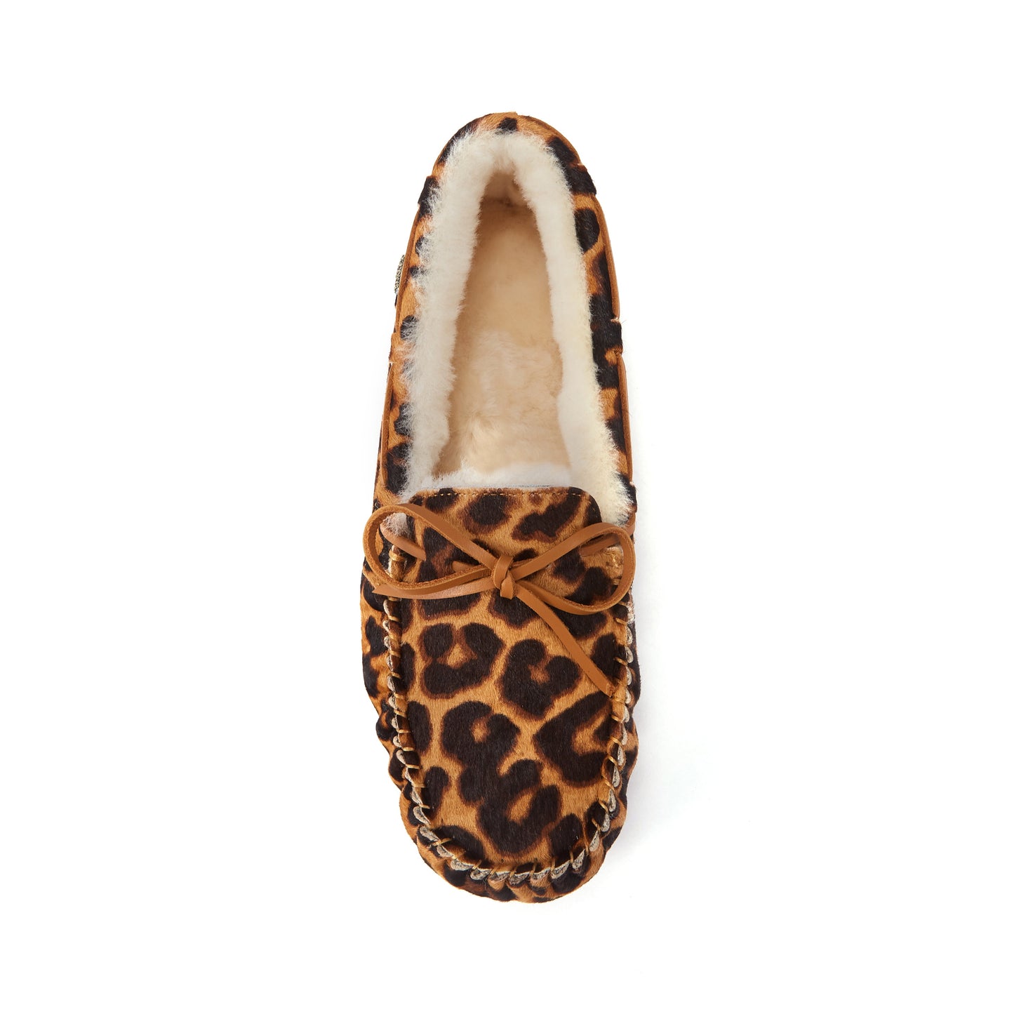 Moccasin Loungewear Loafer Grade A Sheepskin Prost Leopard